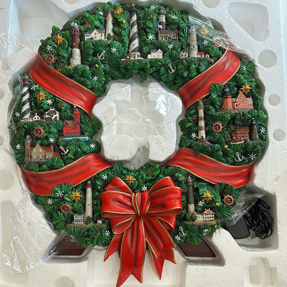 Lighthouse wreath Bradley exchange